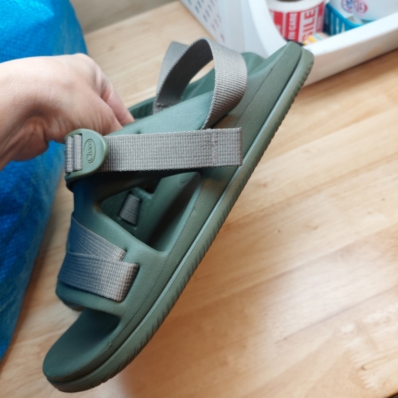 Chaco Mens Strappy Green Lightweight Sandals 9 - Picture 7 of 7